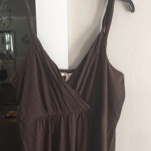 brown maxi maternity dress